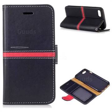 Luxury Elegant PU Leather Wallet Case for iPhone 8 / 7 8G 7G(4.7 inch) - Black