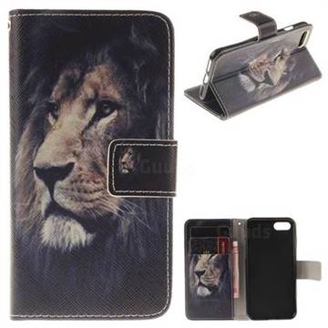 Lion Face PU Leather Wallet Case for iPhone 8 / 7 8G 7G(4.7 inch)