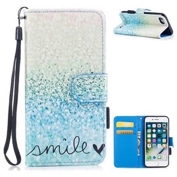 Smile Sand PU Leather Wallet Case for iPhone 8 / 7 (4.7 inch)