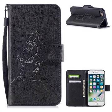 Kiss Streak PU Leather Wallet Case for iPhone 8 / 7 (4.7 inch)