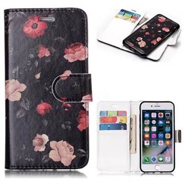 Safflower Detachable Smooth PU Leather Wallet Case for iPhone 8 / 7 (4.7 inch)