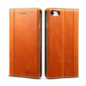 Suteni Luxury Classic Genuine Leather Phone Case for iPhone 8 / 7 (4.7 inch) - Khaki