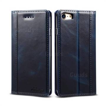 Suteni Luxury Classic Genuine Leather Phone Case for iPhone 8 / 7 (4.7 inch) - Blue