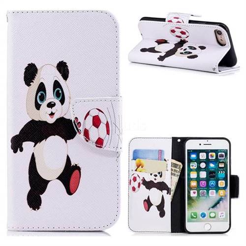 Football Panda Leather Wallet Case for iPhone 8 / 7 (4.7 inch)