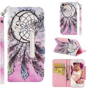 Angel Monternet Big Metal Buckle PU Leather Wallet Phone Case for iPhone 8 / 7 (4.7 inch)