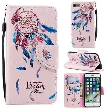 Dream Wind Chimes Leather Wallet Case for iPhone 8 / 7 (4.7 inch)