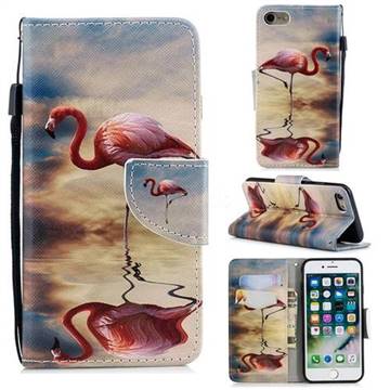 Reflection Flamingo Leather Wallet Case for iPhone 8 / 7 (4.7 inch)
