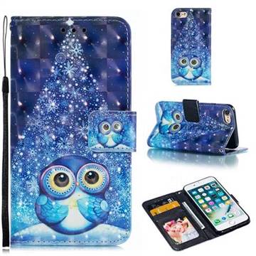 Stage Owl 3D Painted Leather Phone Wallet Case for iPhone 8 / 7 (4.7 inch)