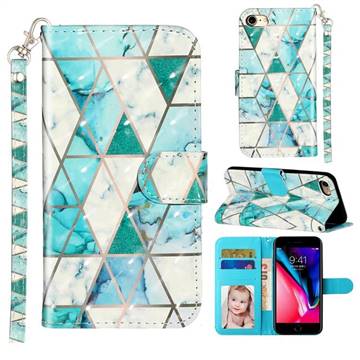 Stitching Marble 3D Leather Phone Holster Wallet Case for iPhone 8 / 7 (4.7 inch)