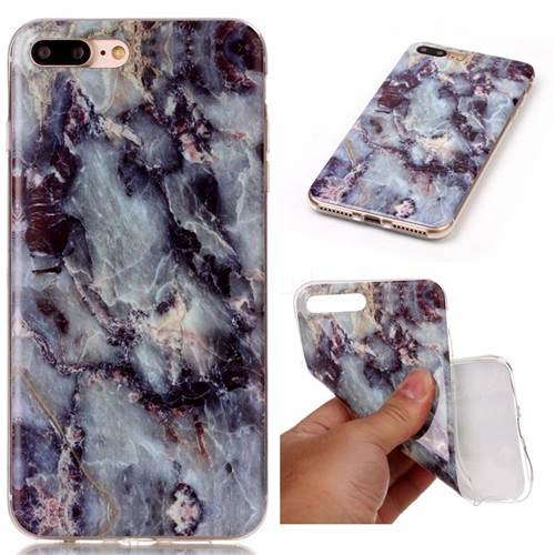 Rock Blue Soft TPU Marble Pattern Case for iPhone 8 Plus / 7 Plus 8P 7P (5.5 inch)
