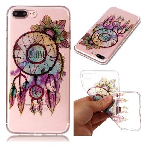 Flower Wind Chimes Super Clear Soft TPU Back Cover for iPhone 8 Plus / 7 Plus 8P 7P(5.5 inch)