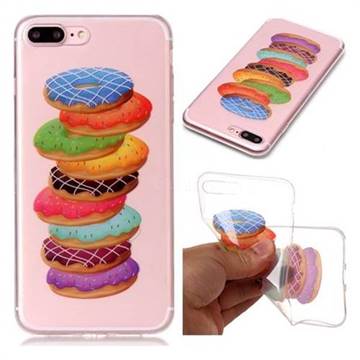 Melaleuca Donuts Super Clear Soft TPU Back Cover for iPhone 8 Plus / 7 Plus 7P(5.5 inch)