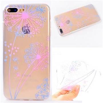 Rainbow Dandelion Super Clear Soft TPU Back Cover for iPhone 8 Plus / 7 Plus 7P(5.5 inch)