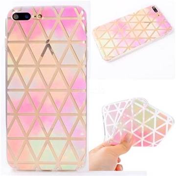 Rainbow Triangle Super Clear Soft TPU Back Cover for iPhone 8 Plus / 7 Plus 7P(5.5 inch)