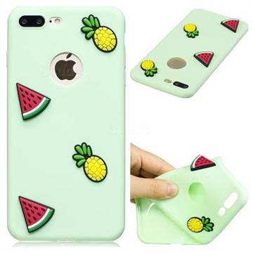 Watermelon Pineapple Soft 3D Silicone Case for iPhone 8 Plus / 7 Plus 7P(5.5 inch)