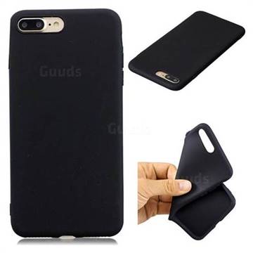 Candy TPU Soft Back Phone Cover for iPhone 8 Plus / 7 Plus 7P(5.5 inch) - Black