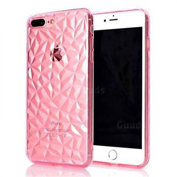 Diamond Pattern Shining Soft TPU Phone Back Cover for iPhone 8 Plus / 7 Plus 7P(5.5 inch) - Pink