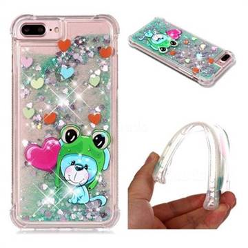 Heart Frog Lion Dynamic Liquid Glitter Sand Quicksand Star TPU Case for iPhone 8 Plus / 7 Plus 7P(5.5 inch)