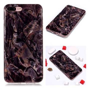 Brown Soft TPU Marble Pattern Phone Case for iPhone 8 Plus / 7 Plus 7P(5.5 inch)