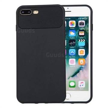 Carapace Soft Back Phone Cover for iPhone 8 Plus / 7 Plus 7P(5.5 inch) - Black
