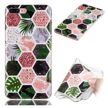 Rainforest Soft TPU Marble Pattern Phone Case for iPhone 8 Plus / 7 Plus 7P(5.5 inch)
