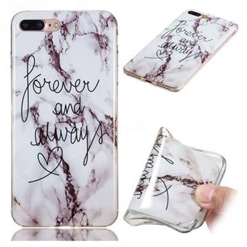Forever Soft TPU Marble Pattern Phone Case for iPhone 8 Plus / 7 Plus 7P(5.5 inch)