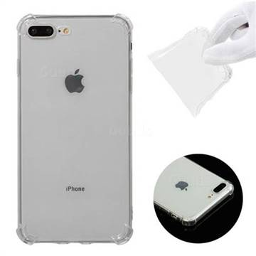 Anti-fall Clear Soft Back Cover for iPhone 8 Plus / 7 Plus 7P(5.5 inch) - Transparent