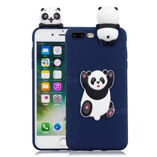 Giant Panda Soft 3D Climbing Doll Soft Case for iPhone 8 Plus / 7 Plus 7P(5.5 inch)