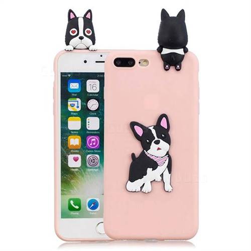 Cute Dog Soft 3D Climbing Doll Soft Case for iPhone 8 Plus / 7 Plus 7P(5.5 inch)