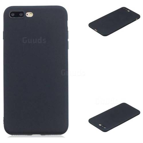 Candy Soft Silicone Protective Phone Case for iPhone 8 Plus / 7 Plus 7P(5.5 inch) - Black