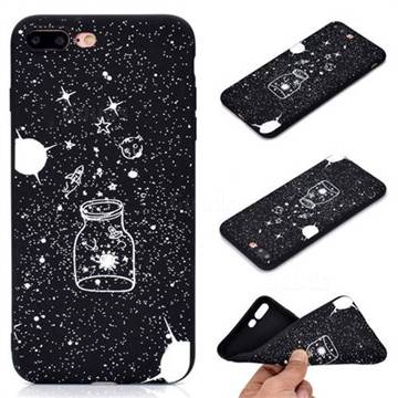 Travel The Universe Chalk Drawing Matte Black TPU Phone Cover for iPhone 8 Plus / 7 Plus 7P(5.5 inch)