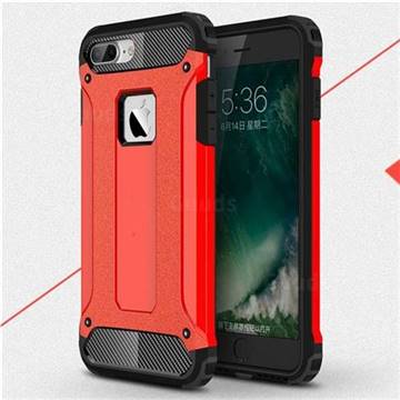 King Kong Armor Premium Shockproof Dual Layer Rugged Hard Cover for iPhone 8 Plus / 7 Plus 7P(5.5 inch) - Big Red