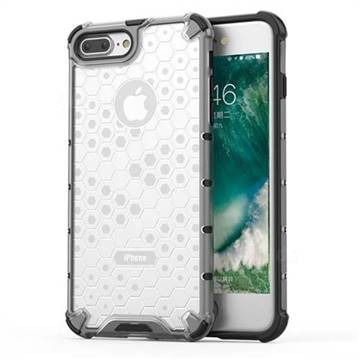 Honeycomb TPU + PC Hybrid Armor Shockproof Case Cover for iPhone 8 Plus / 7 Plus 7P(5.5 inch) - Transparent