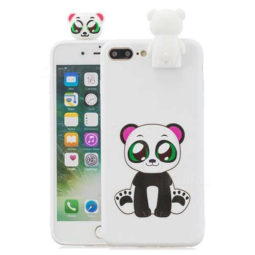 Panda Soft 3D Climbing Doll Stand Soft Case for iPhone 8 Plus / 7 Plus 7P(5.5 inch)