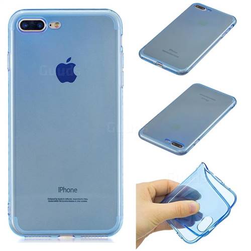 Transparent Jelly Mobile Phone Case for iPhone 8 Plus / 7 Plus 7P(5.5 inch) - Baby Blue