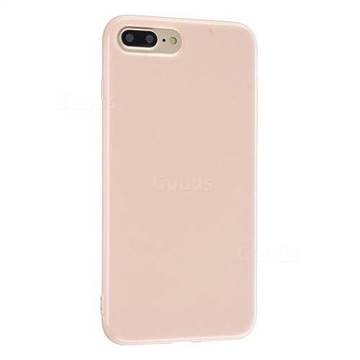 2mm Candy Soft Silicone Phone Case Cover for iPhone 8 Plus / 7 Plus 7P(5.5 inch) - Light Pink
