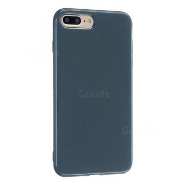 2mm Candy Soft Silicone Phone Case Cover for iPhone 8 Plus / 7 Plus 7P(5.5 inch) - Light Grey