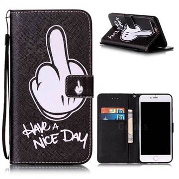 Have a Nice Day Leather Wallet Case for iPhone 8 Plus / 7 Plus 8P 7P (5.5 inch)