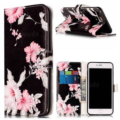 Azalea Flower PU Leather Wallet Case for iPhone 8 Plus / 7 Plus 8P 7P(5.5 inch)