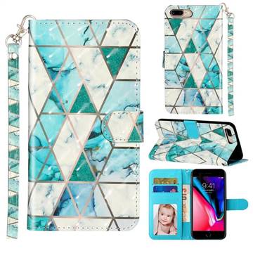Stitching Marble 3D Leather Phone Holster Wallet Case for iPhone 8 Plus / 7 Plus 7P(5.5 inch)