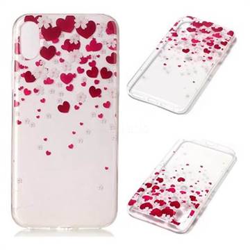 Love Flower Super Clear Soft TPU Back Cover for iPhone XS / X / 10 (5.8 inch)