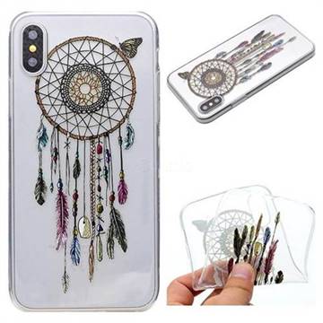 Wind Chimes Super Clear Soft TPU Back Cover for iPhone XS / X / 10 (5.8 inch)