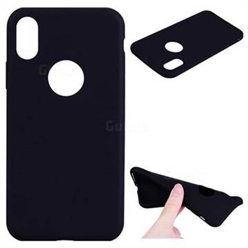 Candy Soft TPU Back Cover for iPhone XS / X / 10 (5.8 inch) - Black