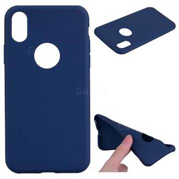 Candy Soft TPU Back Cover for iPhone XS / X / 10 (5.8 inch) - Blue