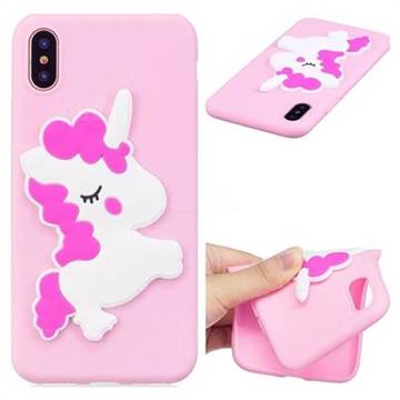 Pony Soft 3D Silicone Case for iPhone XS / X / 10 (5.8 inch)