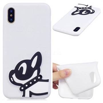 Cute Dog Soft 3D Silicone Case for iPhone XS / X / 10 (5.8 inch)