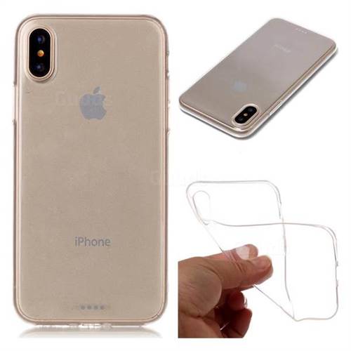 Super Clear Soft TPU Back Cover for iPhone XS / X / 10 (5.8 inch)
