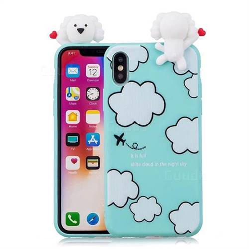 For Apple iPhone X Phone Case Lovely Pilot Cool Girl Cartoon Soft Back  Cover For iPhone XS New Design Ultrathin Colorful Fundas