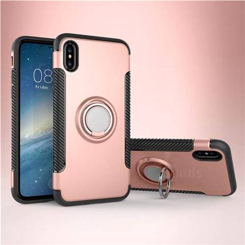 Amazon.com: Hython Case for iPhone X Case & iPhone Xs Case Ring Stand [360°  Rotatable Ring Holder Magnetic Kickstand] Shiny Plating Rose Gold Edge Soft  TPU Bumper Cover Shockproof Protective Phone Cases,