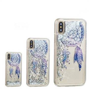 Fantasy Wind Chimes Dynamic Liquid Glitter Quicksand Soft TPU Case for iPhone XS / X / 10 (5.8 inch)